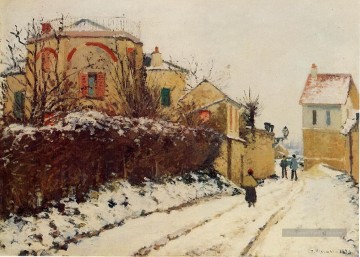 la rue de la citadelle pontoise 1873 Camille Pissarro Peinture à l'huile